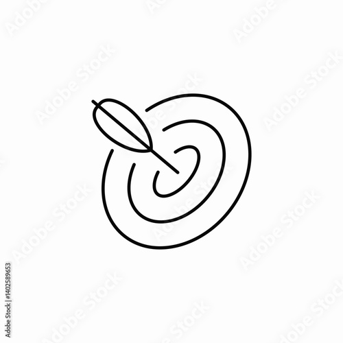 center targets icon sign vector