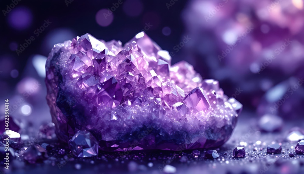 Stunning Amethyst Geode Cluster Crystal Image Stunning Amethyst Geode Cluster Crystal Image
