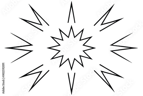 energypulse burst line art sci fi electric visual energy