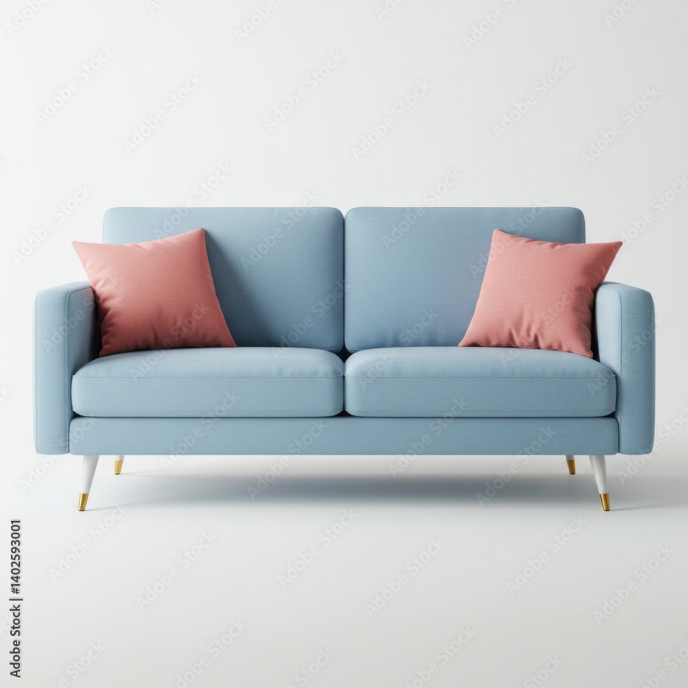 red sofa isolated on white red sofa isolated on white