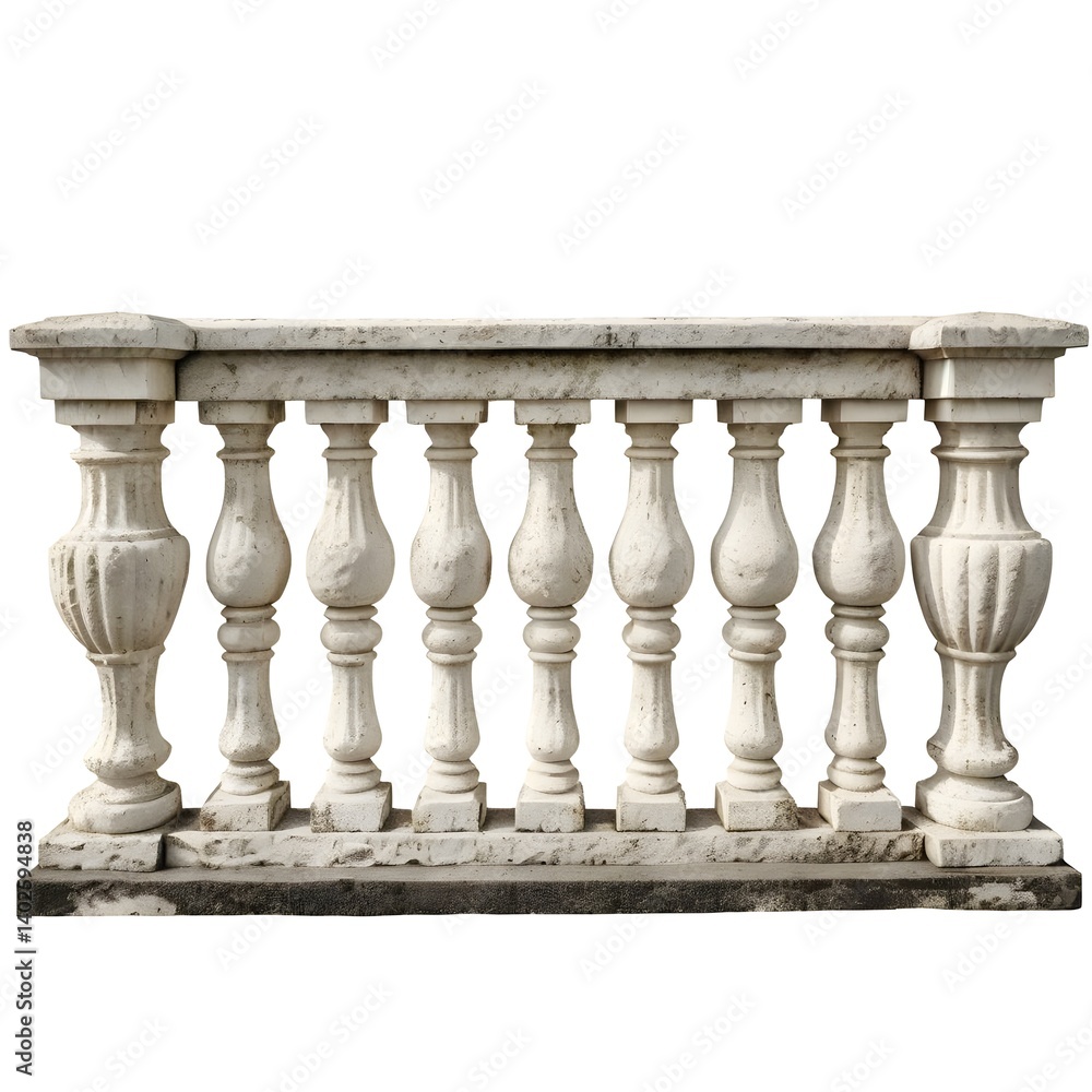 Fototapeta premium Stone Balustrade, Classic Architectural Detail