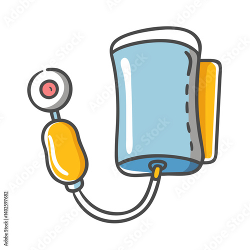 blood pressure cuff icon, blood pressure cuff vector illustration-simple illustration of blood pressure cuff, perfect for blood pressure cuff logos and icons
