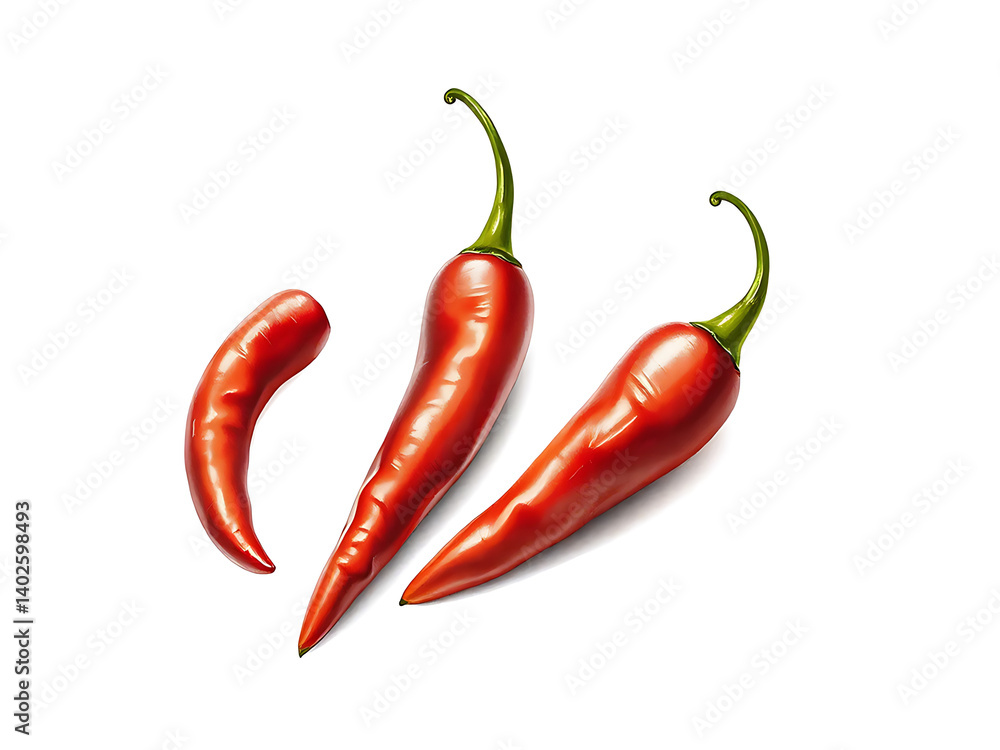 three chili Red with white png three chili Red with white png