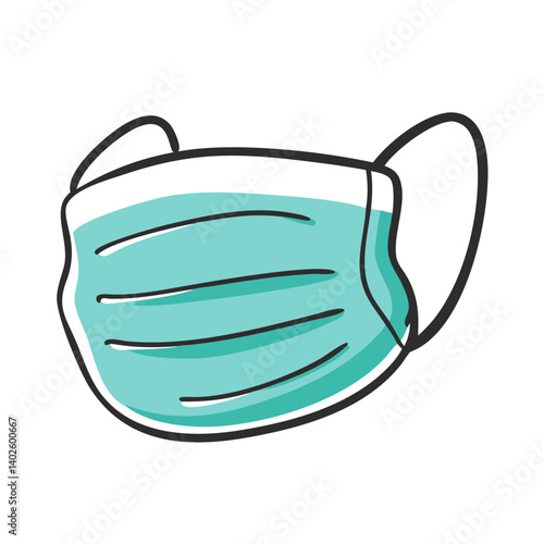 surgical mask icon, surgical mask vector illustration-simple illustration of surgical mask, perfect for surgical mask logos and icons