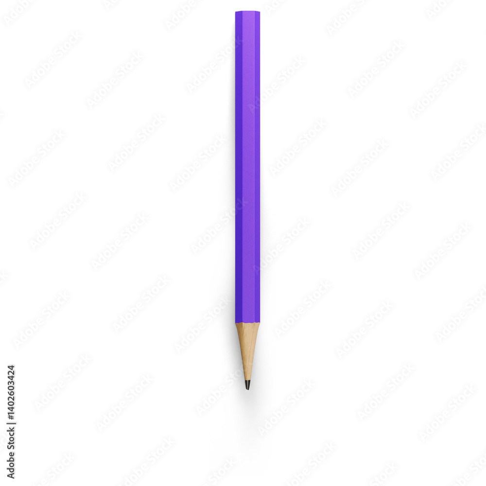 An illustration of a purple pencil with a sharpened tip, suitable for drawing or writing. An illustration of a purple pencil with a sharpened tip, suitable for drawing or writing.