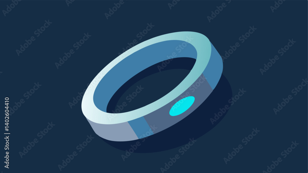 Smart Ring on Finger A closeup view of a sleek smart ring worn on a finger glowing softly to indicate activity. Smart Ring on Finger A closeup view of a sleek smart ring worn on a finger glowing softly to indicate activity.