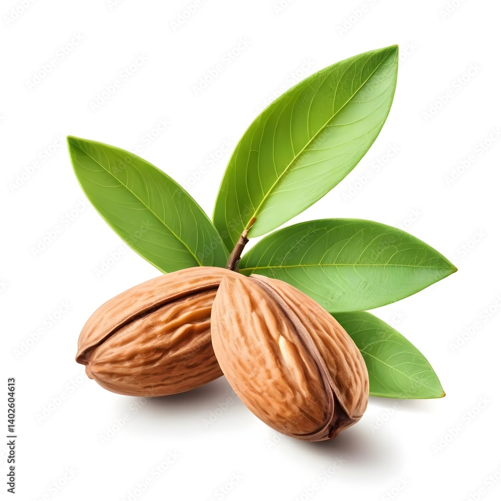 Almonds with Leaves Almonds with Leaves