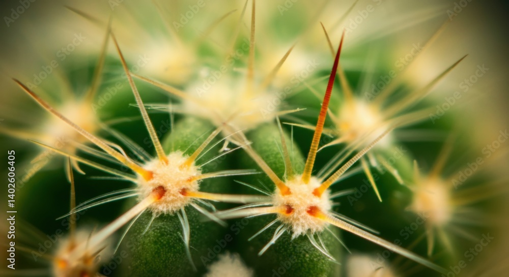 Close-up of green cactus with spiky spines and blurred background Close-up of green cactus with spiky spines and blurred background