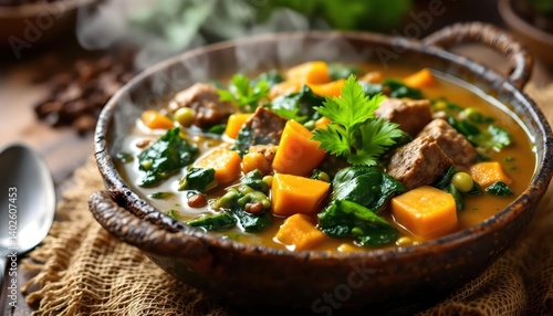Warm Hearty Sweet Potato and Beef Stew Recipe