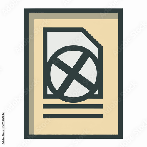 File rejects marked graphic illustrates denial approval icon