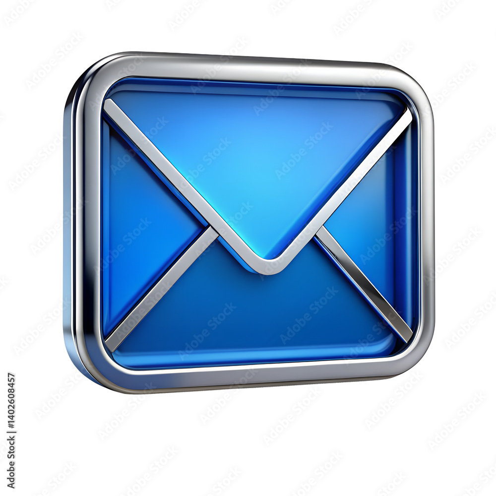 Blue mail envelope icon sign isolated on transparent background. Blue mail envelope icon sign isolated on transparent background.