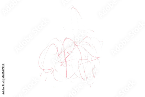 Pink grunge pen lines, messy lines, hand drawn sketch, abstract doodle, isolated chaotic lines, grunge overlapping lines texture, artwork, ink, transparent background.