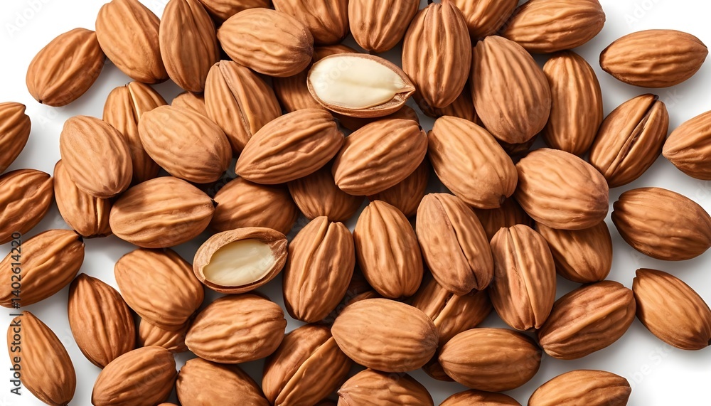 Pile of Almonds, Close Up Pile of Almonds, Close Up