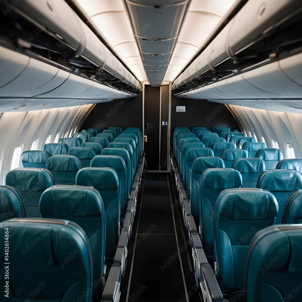 Fototapeta premium Empty Airplane Seats