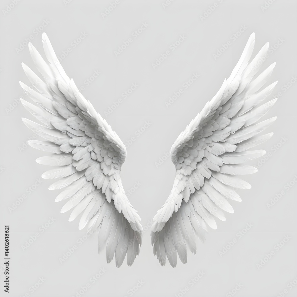 Obraz premium Pair of White Angel Wings