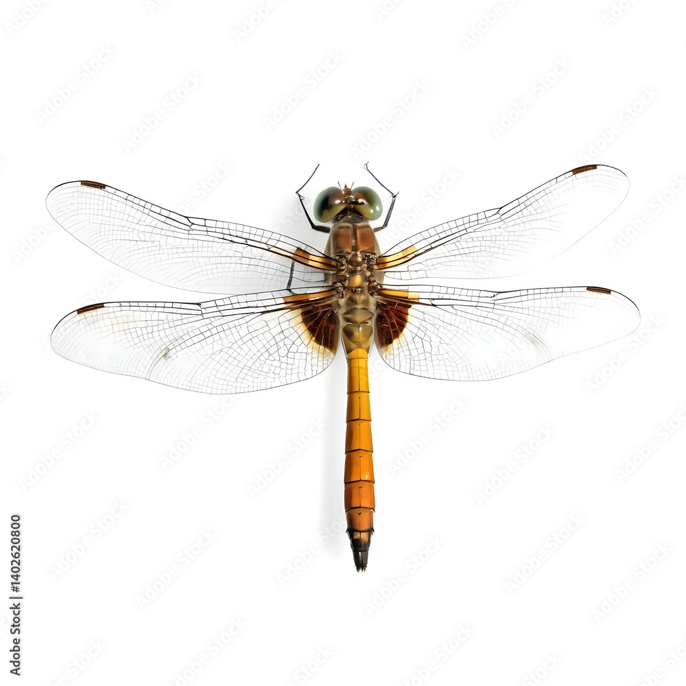 Dragonfly Isolated on White Background Dragonfly Isolated on White Background