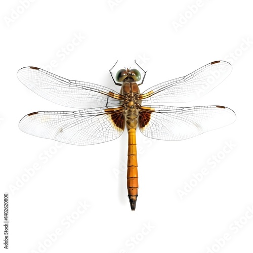 Dragonfly Isolated on White Background