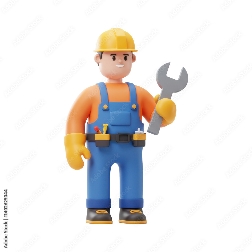 Happy Labour Day 3D Character isolated background 05 Happy Labour Day 3D Character isolated background 05