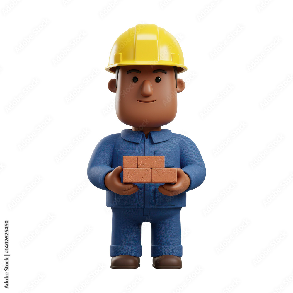Happy Labour Day 3D Character isolated background 24 Happy Labour Day 3D Character isolated background 24