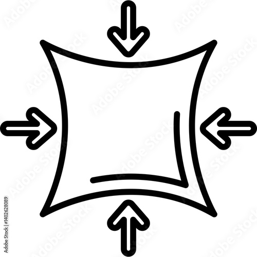 Four Way Stretch Fabric Icon Vector Element
