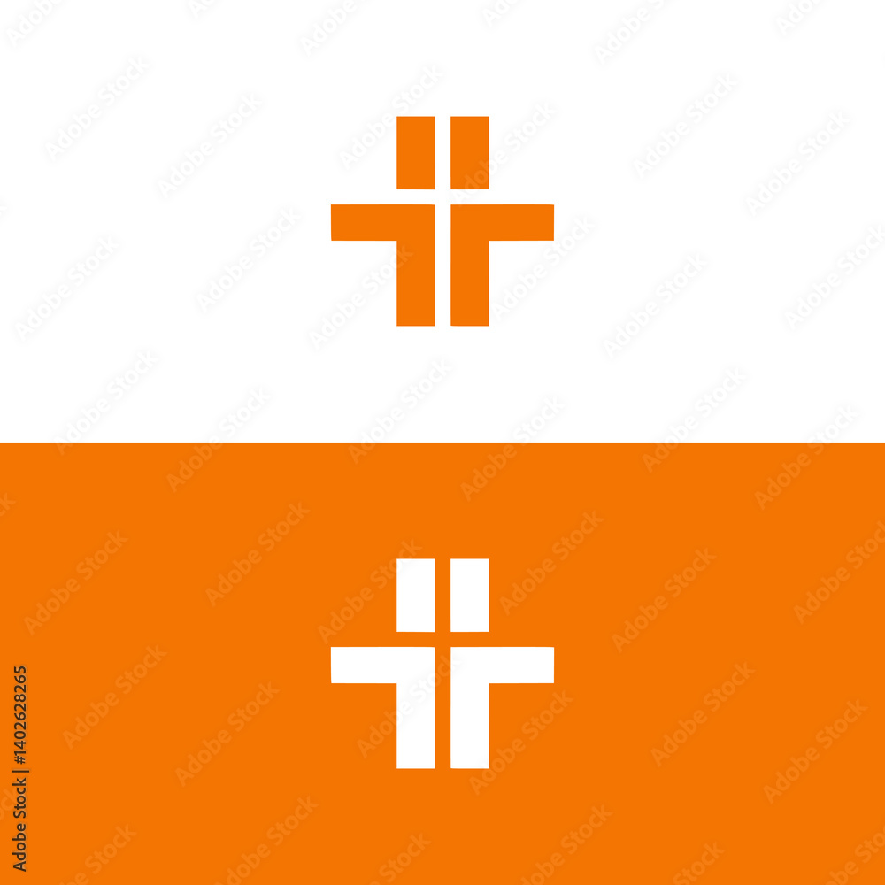 Obraz premium letter T and H combined monogram company logo vector illustration template design