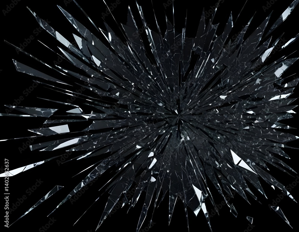 Shattered Glass Explosion Shattered Glass Explosion