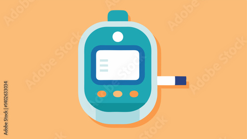 These vector illustrations could help convey the functionality and features of a wearable glucose monitor while keeping a clean modern aesthetic.