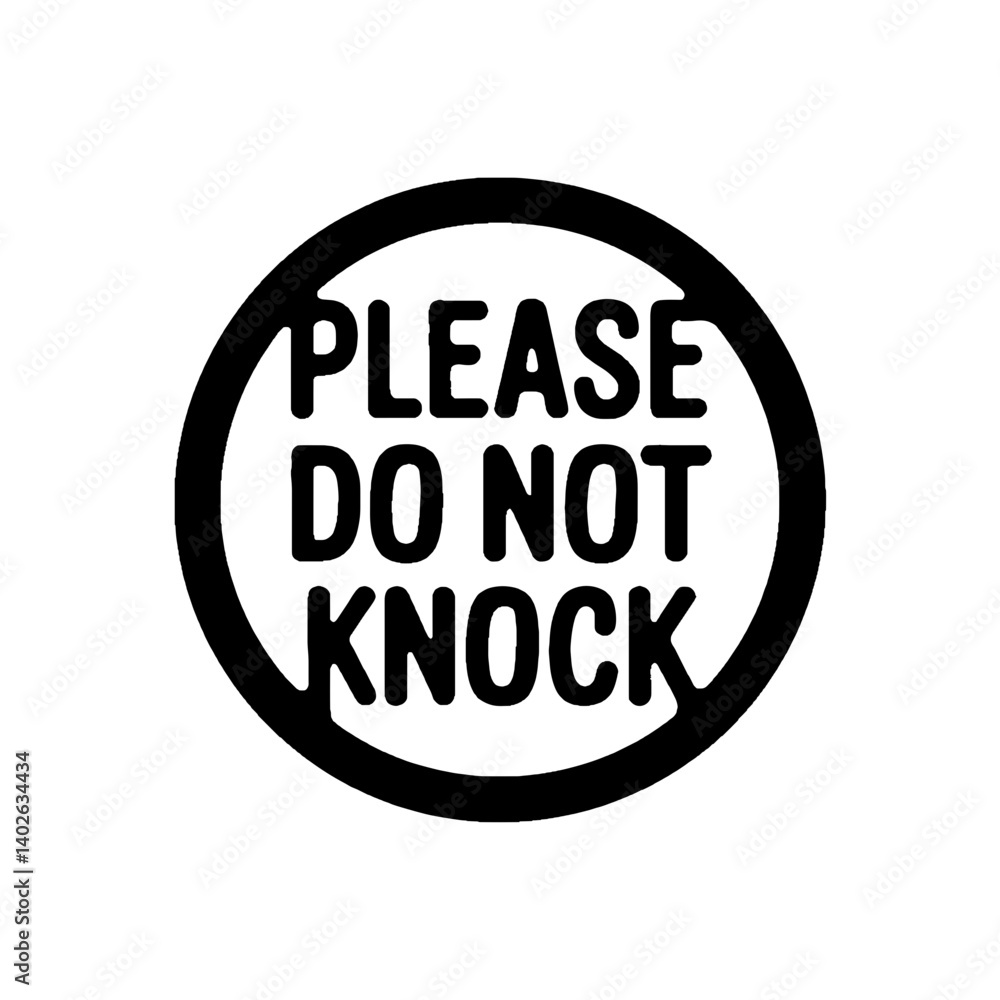 Please Do Not Knock icon vector Please Do Not Knock icon vector