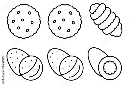 falafel line art vibrant falafel art in modern style