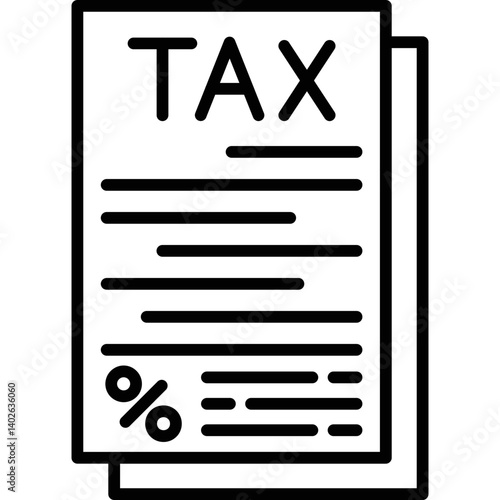 Tax Icon Vector Element