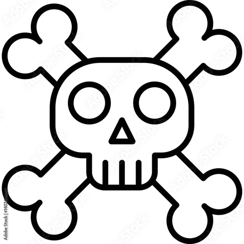 Piracy Icon Vector Element