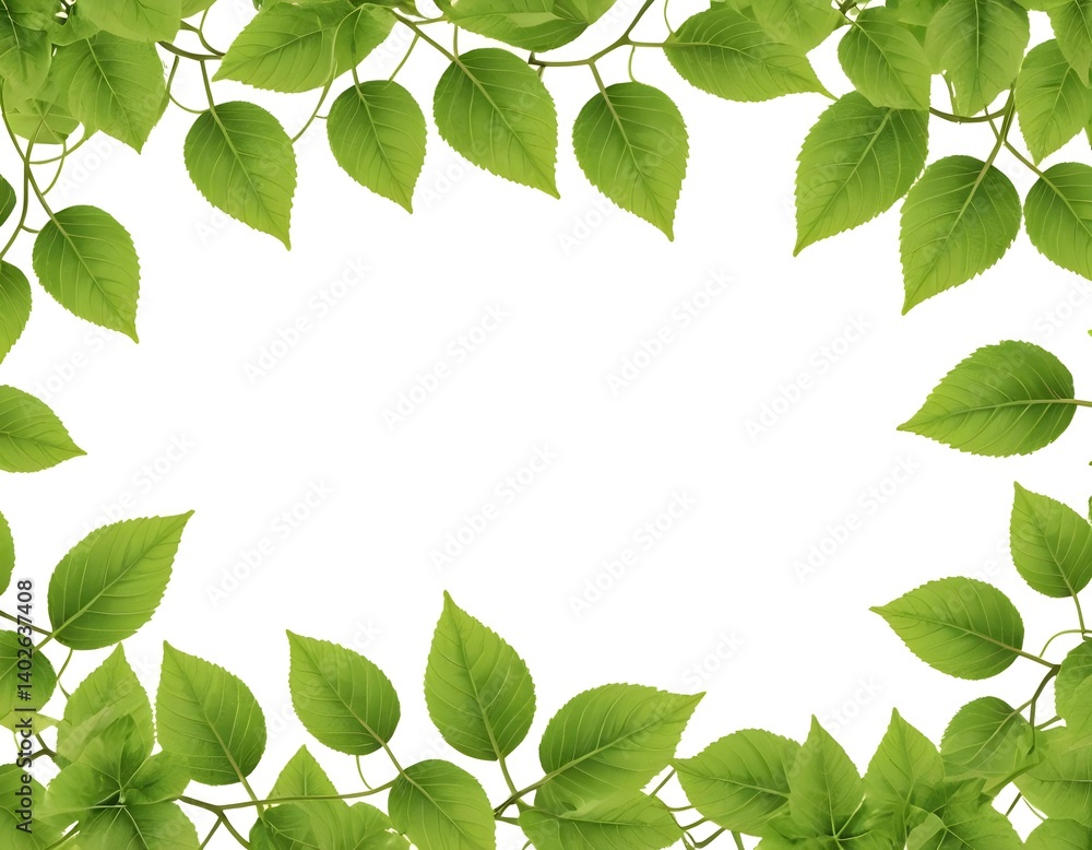 Green Leaf Border Frame Green Leaf Border Frame