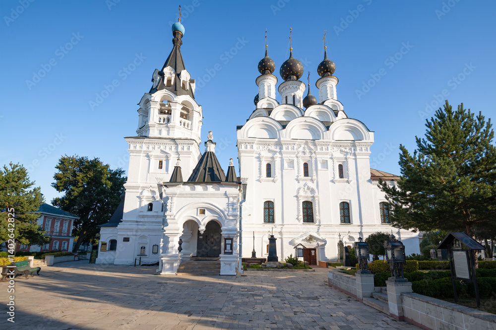 The ancient Cathedral of the Annunciation of the Blessed Virgin Mary in the Annunciation Monastery on a sunny September morning, Murom