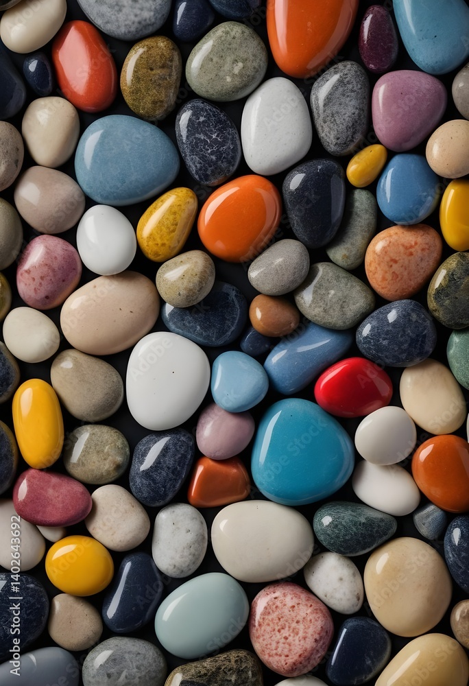 Colorful Smooth Stones Background Colorful Smooth Stones Background