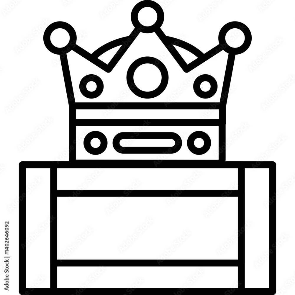Crown Icon Vector Element Crown Icon Vector Element