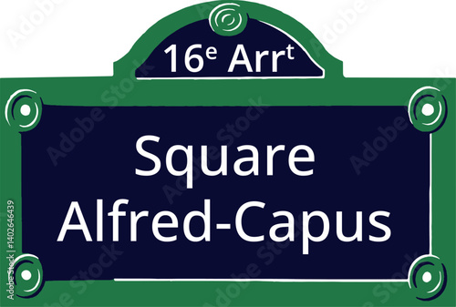 16e Arrt, Elegant Parisian Street Sign