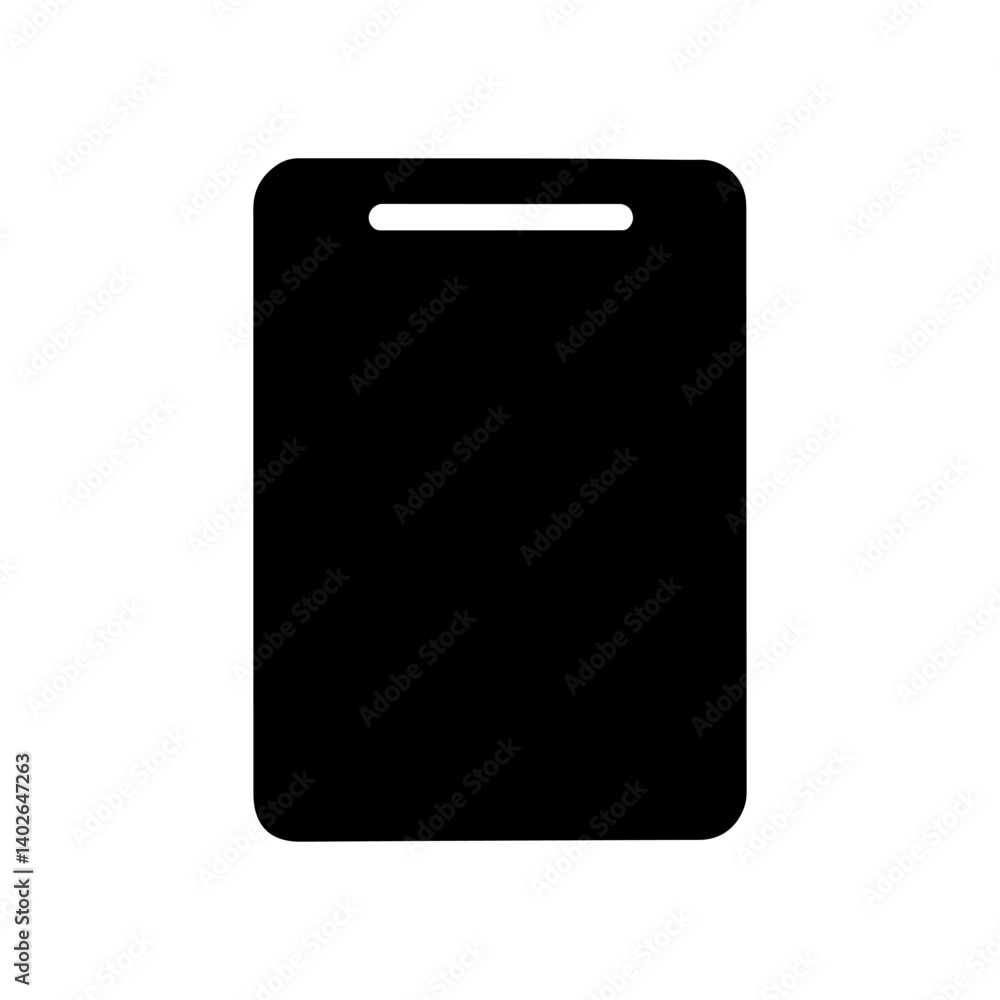 Cutting board silhouette vector flat illustration design. Cutting board silhouette vector flat illustration design.