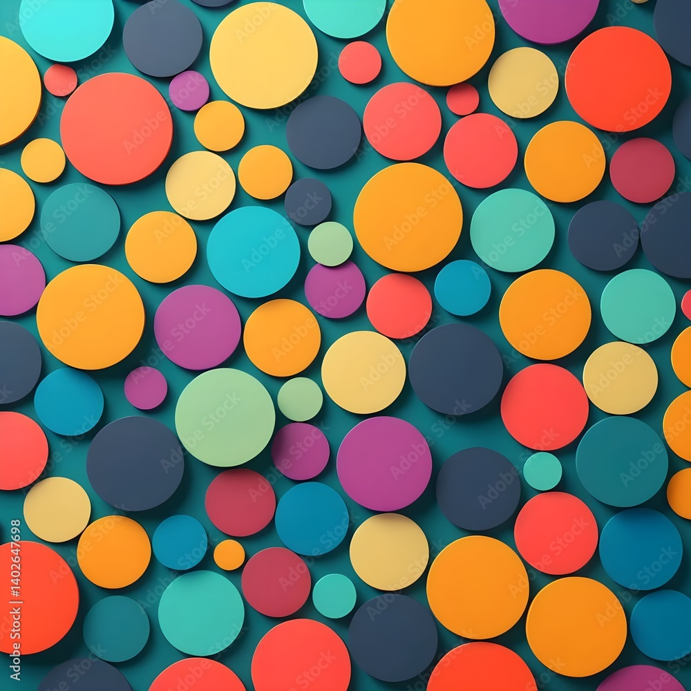 Colorful Circle Pattern Background Colorful Circle Pattern Background