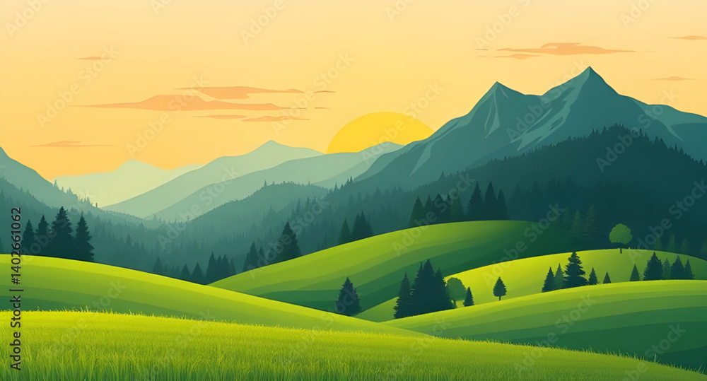 sunrise in the meadow sunrise in the meadow