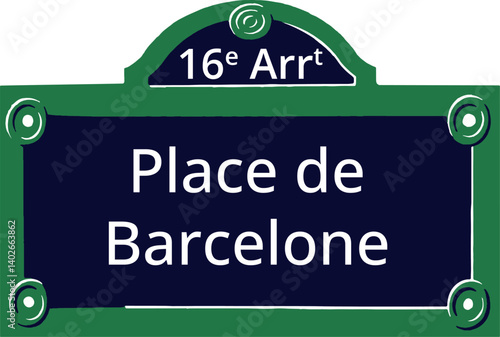 16e Arrt, Elegant Parisian Street Sign