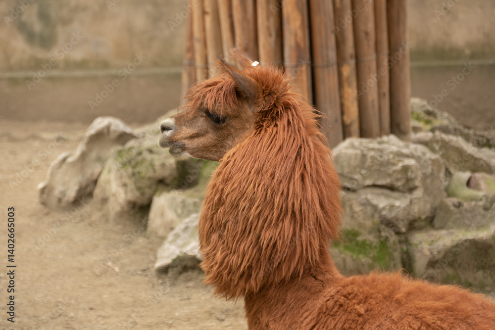 Alpaca in the Chengdu's Zoo, China