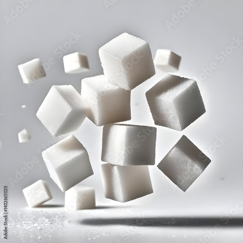 Wallpaper Mural Floating Sugar Cubes Torontodigital.ca