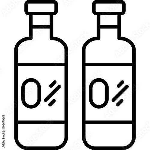 Non Alcoholic Icon Vector Element