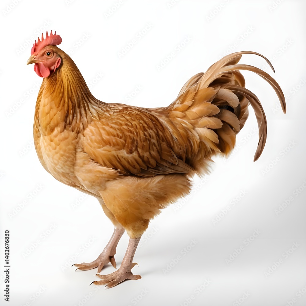 Fototapeta premium Golden Rooster Profile