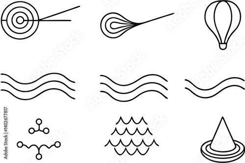 fluid dynamics ber line art digital wave movement