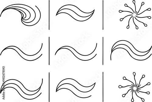 fluid dynamics ber line art elegant vortex pattern