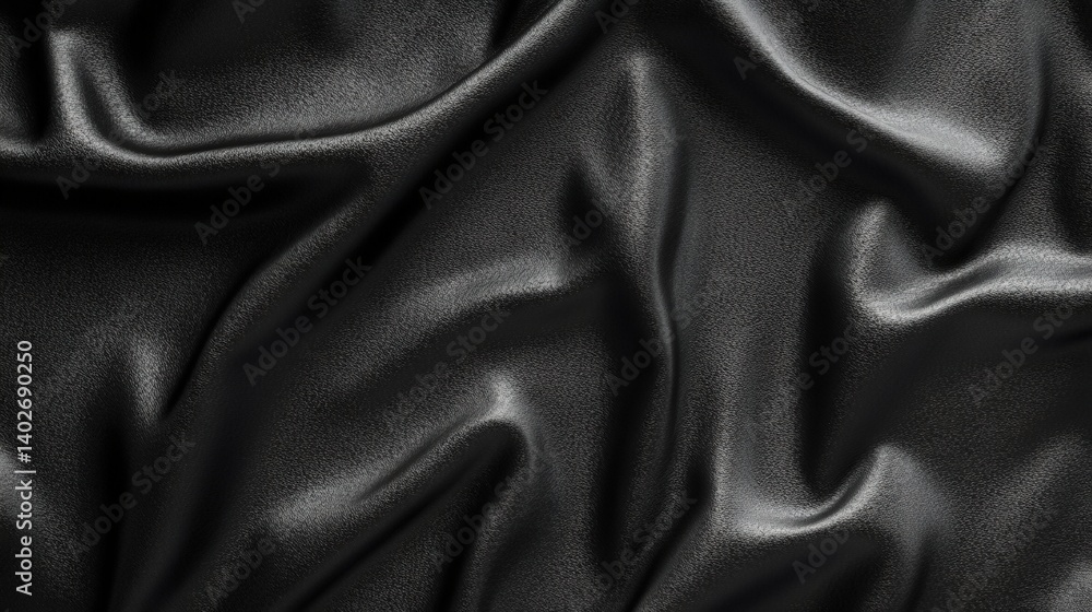 A close-up view of dark, textured fabric with a soft sheen, showcasing intricate folds and shadows, emphasizing its luxurious appearance. A close-up view of dark, textured fabric with a soft sheen, showcasing intricate folds and shadows, emphasizing its luxurious appearance.