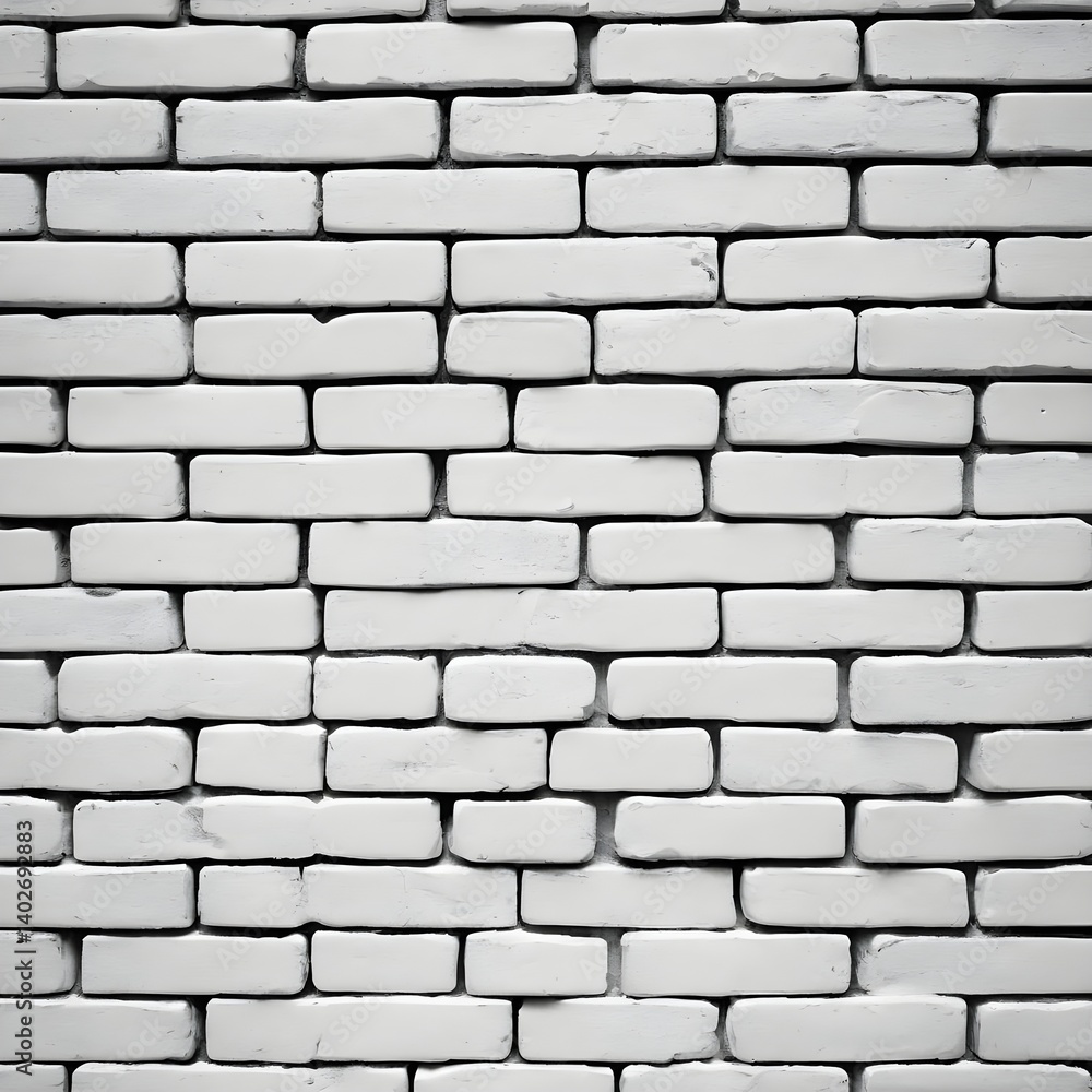 Fototapeta premium White Brick Wall Texture