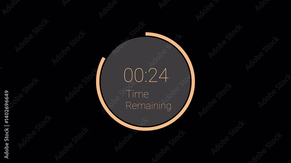 30 seconds countdown timer on transparent background, countdown timer from 30 to 0 with alpha channel.
30 seconds countdown timer on transparent background, countdown timer from 30 to 0 with alpha channel.