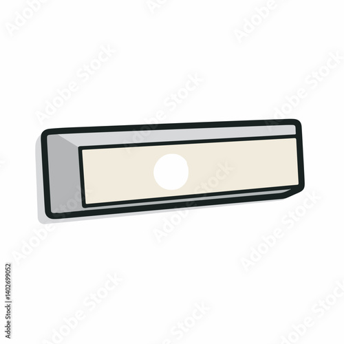 Rectangle light illuminates room simplistic minimalist design element